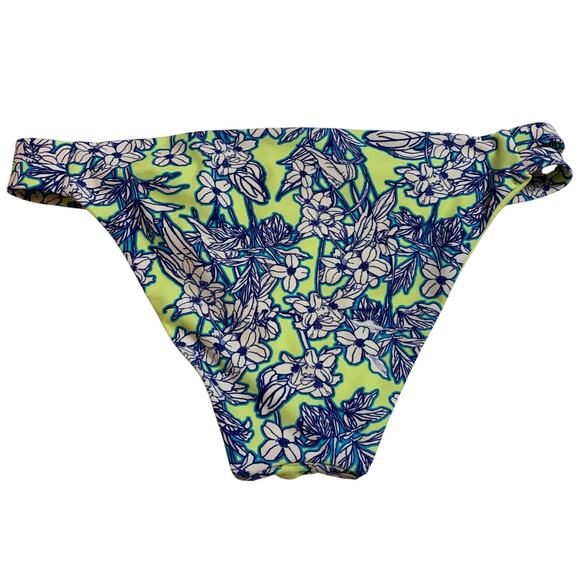 Adore Me Women's Blue And Green Floral Swim Bikini Bottom Size Small S - NWT - Picture 2 of 5
